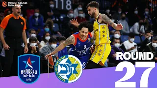 Efes sets three-point record, thrashes Maccabi! | Round 27, Highlights | Turkish Airlines EuroLeague