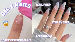 HOW TO DO AFFORDABLE GEL X NAILS AT HOME | 3 STEP EXTENSION SYSTEM | DAILY CHARME TWINKLE DREAMS GEL