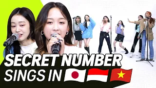 K-POP STARS sing in THREE Languages🎤 | JPN/INA/VIET | SECRET NUMBER | TRANSONGLATION