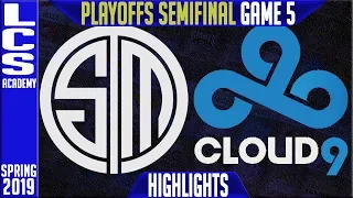 TSM vs C9 Highlights Game 5 | LCS Playoffs Semifinals Spring 2019 | Team Solomid vs Cloud9 G5