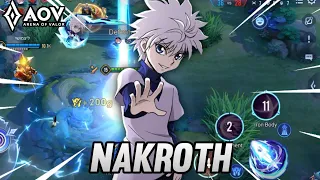 Nakroth Jungle Gameplay | Skin Killua | Arena of valor Liên Quân Mobile Cot