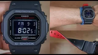 CASIO G-SHOCK DW-5600HR-1 DUAL TONE RESIN BAND - UNBOXING