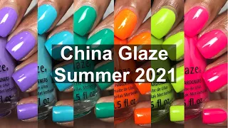 China Glaze Summer 2021 Havana Nights Live Swatch and Comparisons | Summer 2021 nail polish