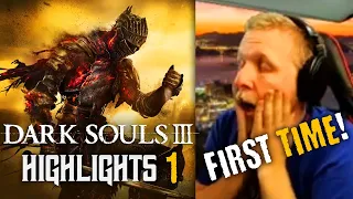 Quin69 - First time playing DARK SOULS 3 | Best Fails, Rages, Deaths & Highlights | PART 1