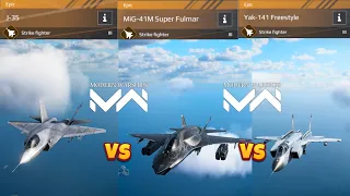 J-35 vs MiG-41M vs Yak-141 | Modern Warships