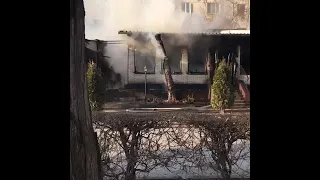Пожар в кафе «Saperavi» 27.12.2019 | V1.RU