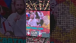 😂😂 UFC's Jiri Prochazka REACTION to Jumbotron at Czechia hockey game