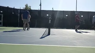 pickleball is more fun if you can make your drops. watch from the net