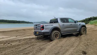 2023 ranger raptor first drive on sand raw sound exhaust