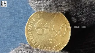 Malaysian 50 Sen Coin Value In India || NumisMan