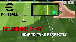 How To Perform Stunning Shot | Advanced Control Tutorial | Efootball 2024 Mobile