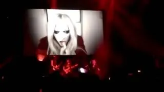 Avril Lavigne - Bad Girl ft. Marilyn Manson ("The Avril Lavigne Tour" Backdrop Video) HQ