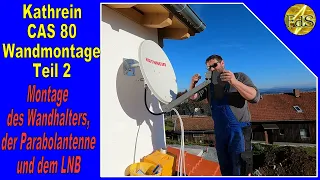 Sat Anlage Wandmontage Teil 2/  Sat Anlage installieren / Satellitenanlage Montage