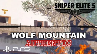 Wolf Mountain - Sniper Elite 5 -  AUTHENTIC gameplay - PS5