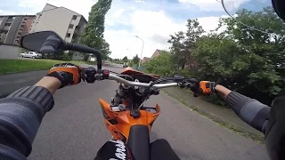 Balade | KTM 525 EXC SM wheeling + pote en 50cc #6 [1080p-60fps]