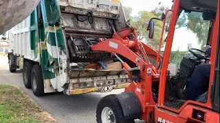 City of Melville bulk waste massive piles with the old Hino