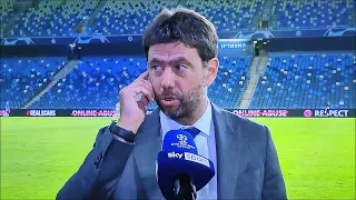 Maccabi-Juventus 2-0, intervista Sky ad Agnelli: "Provo vergogna. Allegri rimane"