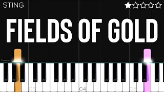 Sting - Fields Of Gold | EASY Piano Tutorial