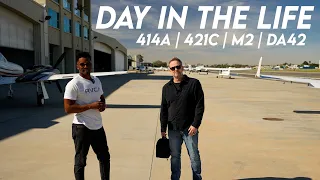 Full Day of Flying - Cessna 414A, 421C, M2 and Diamond DA-42