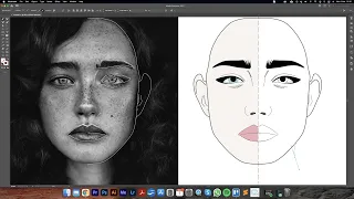 DIGITAL FASHION ILLUSTRATION in Adobe Illustrator Part 1 - Face Illustration