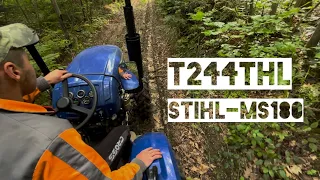 Трактор Т 244 THL / STIHL - MS 180 в ліс по дрова