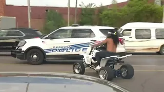 Detroit police seize ATVs after commotion during rush hour