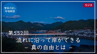 第552回「流れに沿って岸ができる – 真の自由とは –」2022/7/12【毎日の管長日記と呼吸瞑想】｜ 臨済宗円覚寺派管長 横田南嶺老師