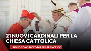 Papa Francesco ha creato 21 nuovi cardinali per la Chiesa cattolica in Vaticano