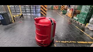 autonomous floor cleaning robot CLEANFIX RA 660 Navi XL in Starobrno (Heineken) brewery