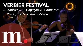 A. Kantorow, R. Capuçon, A. Conunova, L. Power, and S. Kanneh-Mason perform Elgar's Piano Quintet