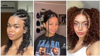 Curly Hairstyles for Medium Hair 2🦋| Clean and Easy🦋|tiktok compilation🦋 | everything hair🦋