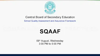 Webinar Series on SQAA Framework (SQAAF) - Domain 4: Inclusive Practices