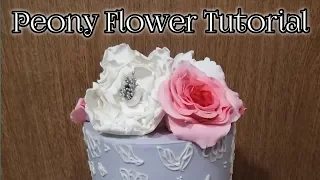 how to make Peony Flower using Peony cutter #29