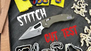 Cut Test: Microtech Stitch! The SHARPEST Factory Edge EVER!!!