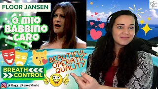 Opera Singer and Vocal Coach REACTION to Floor Jansen - O mio babbino caro - Puccini | LIVE!