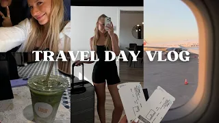 TRAVEL DAY VLOG | what's in my bag, deep clean apartment, healthy meals, airport fit