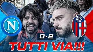 😤 TUTTI VIA!!! NAPOLI 0-2 BOLOGNA | LIVE REACTION NAPOLETANI AL MARADONA HD