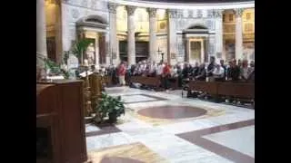 Sing Live USA Pantheon Mass Rome