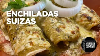 Rick Bayless Enchiladas Suizas  (Creamy Chicken Enchiladas with Melted Cheese)