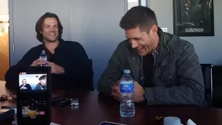 Supernatural Set Visit 2015 - Jared Padalecki & Jensen Ackles (Season 11)