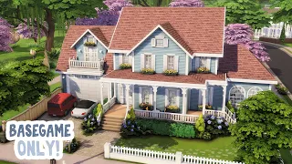 Base Game House for 6 Sims! 🧸 || The Sims 4 Family Home: Speed Build