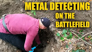 Metal Detecting on the Battlefield of the First World War. German Military Camp