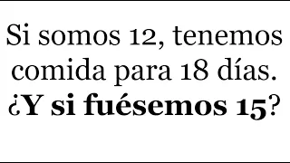 PROBLEMA DE PROPORCIONALIDAD INVERSA. Matemáticas Básicas