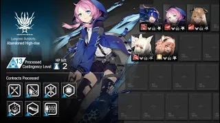 Arknights - CC Day 12 - SNIPER/CASTER + GRAVEL TANK (no healer) - Max Risk 13 - Abandoned High-rise