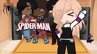 across the spiderverse reacts! || chaipunk and gwen x miles! || NO COPYRIGHT  PLEASE