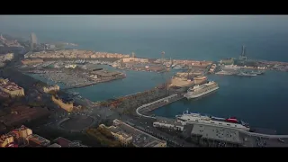 FLYING OVER BARCELONA SUNSET! (Drone, Mavic Pro 4K)