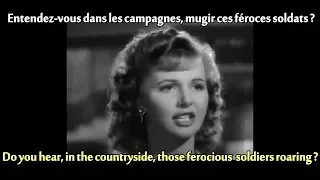 FRENCH LESSON - learn french with movies : Casablanca ( La marseillaise - french anthem )