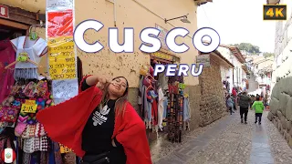 Cusco, Peru 🇵🇪 2023 Historic Center Walking Tour - Armas Plaza, Twelve Angled Stone 4K60fps