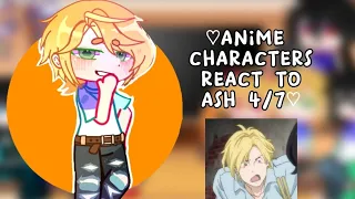 anime characters react to ash//banana fish🐟// full vid//4/7//