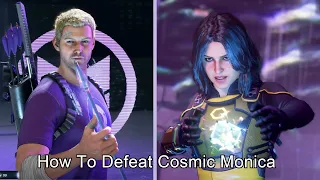 How to Defeat Scientist Supreme Monica Boss Fight With Hawkeye in Marvel's Avengers Cosmic Cube